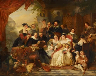 Rubens im Kreis seiner Mäzene und Familie